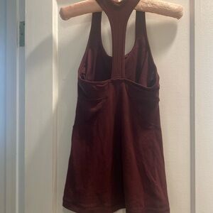 Lululemon tank top size 4, plum color.